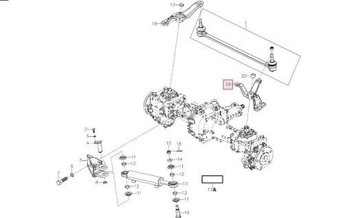 [10051294AH] ASSY STEERING ARM DOUBLE