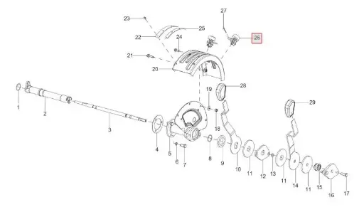 [10006021AF Knob Assy ( for operating sector )]  Knob Assy ( for operating sector )