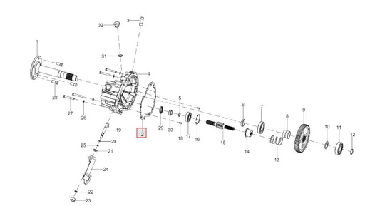[10051199AB Gasket For Brake Hsg] Gasket For Brake Hsg