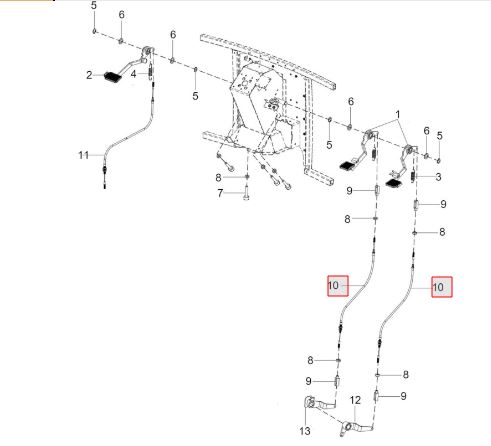 [10084280AB] BRAKE WIRE ASSY