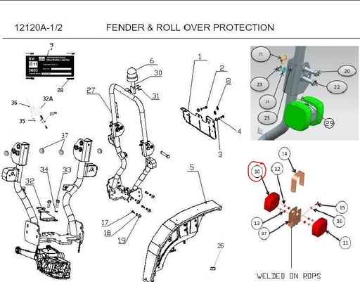 [10053747AC Fender Tail Lamp Assy] Fender Tail Lamp Assy