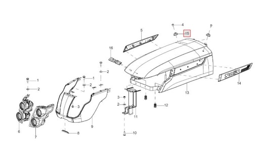[solis-10053795aa-CSS] GROOMET FOR REAR VIEW MIRROR