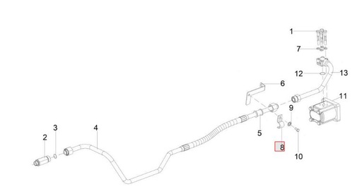 [300002216A] CURVE CLAMP FOR 20OD METTALIC PIPE