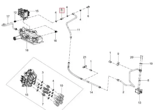 [( 300179123B ) 300179123C] ADAPTOR F-1/2in AND M-1/2in