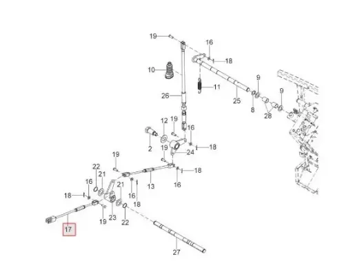 [300034850A (10080078AD)] ACTUATOR FORK ASSY FOR NT (CRDI) MODELS