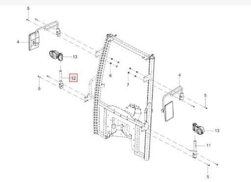 [300264614A] FOLDABLE LAMP MTG BKT RH