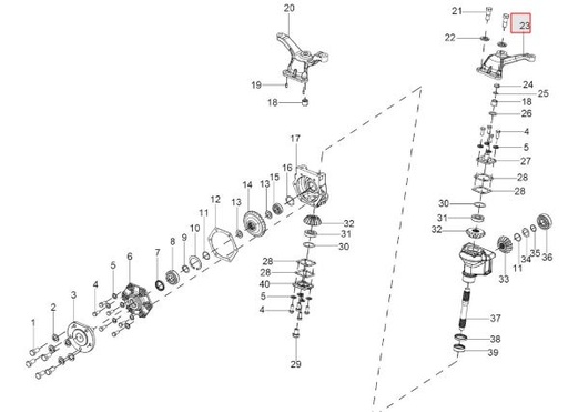 [10053176AC (10053176AB)] ASSY STEERING ARM (SINGLE)