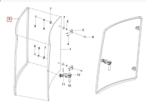 [10082103AE] DOOR GLASS BEADING