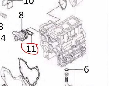 [solis-10054728aa-CSS] Gasket, water pump