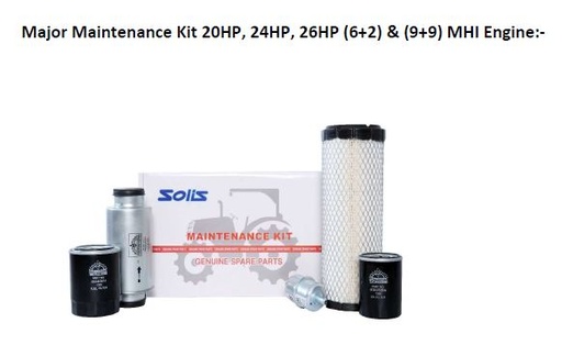 [300884155AA] Major Maintenance Kit 20HP, 24HP, 26HP (6+2) & (9+9) MHI Engine:-