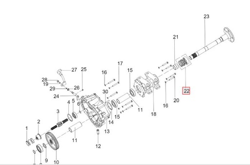 [300174433B] MECHANICAL FACE SEAL FOR REAR AXLE