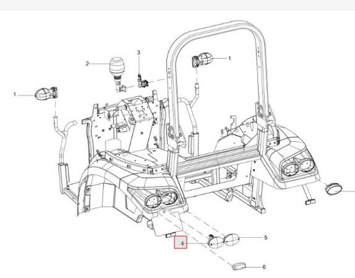 [300233621B] ELLIPTICAL LAMP REAR
