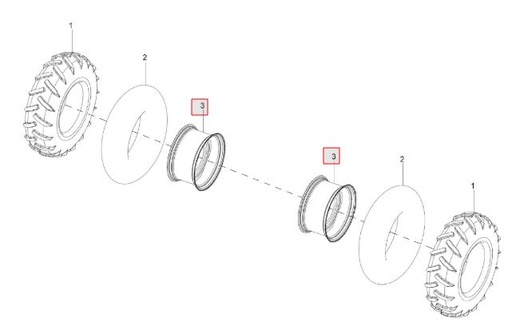 [300041451A] FRONT RIM 7.00I X 12(SILVER PAINTED)