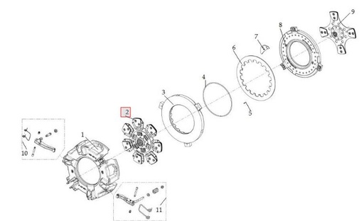 [10039758AA] Clutch Disc (Transmission side) L-03031-