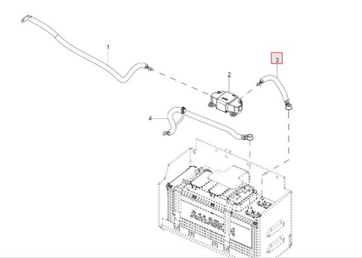 [300171776C] BATT CABLE +VE BATTERY TO BDS