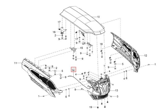 [300403852A] BONNET LOCK CABLE