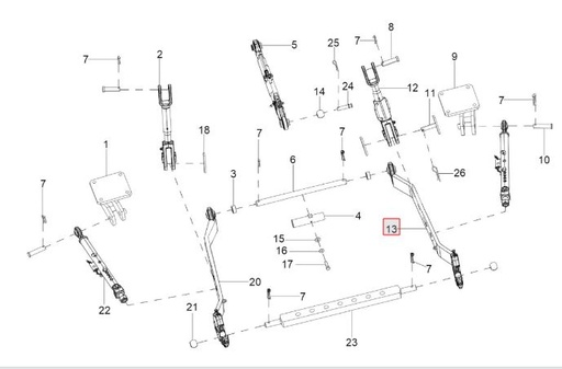 [300175817A] LOWER LINK ASSY RH