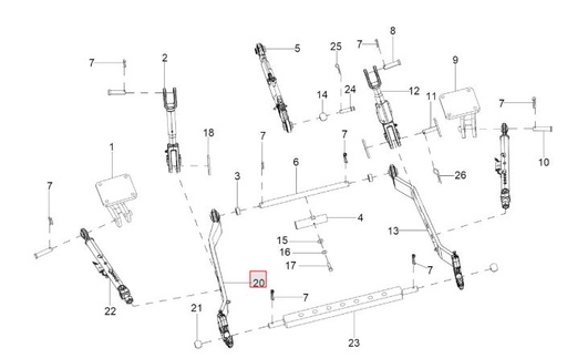 [300175815A] LOWER LINK LH HOOK