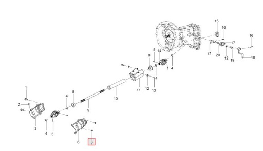 [20005491AA] HEX NUT M6 - 8 SA4GS