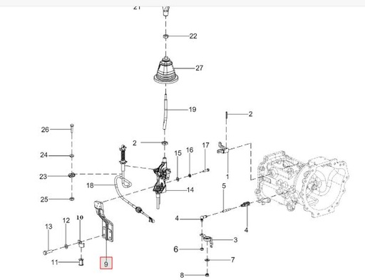 [300270703C GEAR LEVER MOUNTING BKT ASSY] GEAR LEVER MOUNTING BKT ASSY