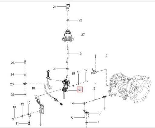 [300270861A GEAR LEVER ASSY] GEAR LEVER ASSY