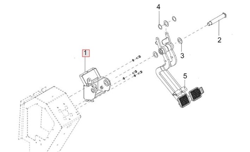 [300647256A Brake Pedal MTG BKT Assy Dual Stage] Brake Pedal MTG BKT Assy Dual Stage