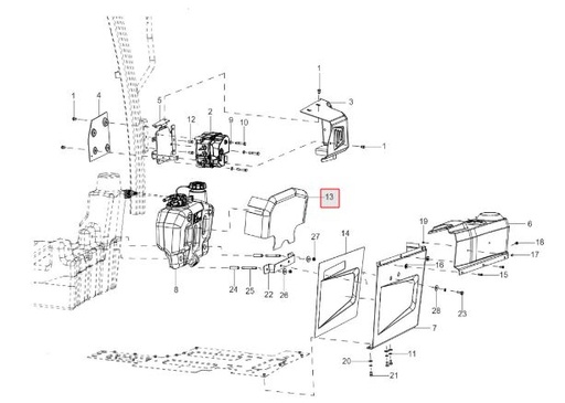 [300499265A] HEAT SHIELD FOR DEF TANK