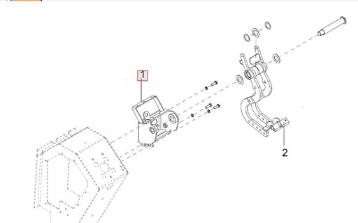 [300671567A] BRAKE PEDAL MTG ASSY DATB