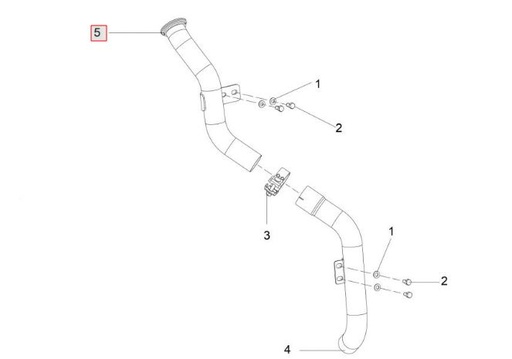 [300185166D] Downdraft Pipe Sub Assy