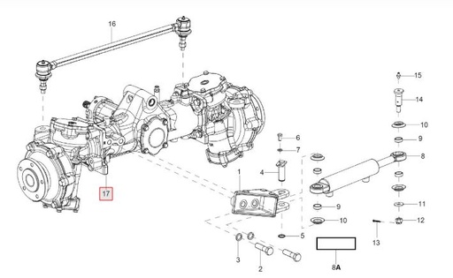 [300203909C Front Axle Assembly 4WD Portal Type HD] Front Axle Assembly 4WD Portal Type HD