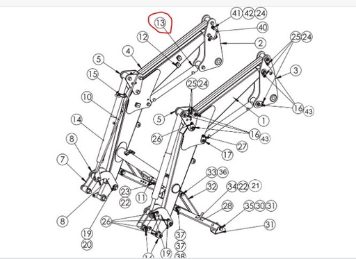 [S1130604670AA1AFG] Lift Cylinder 3200 V_BLUE