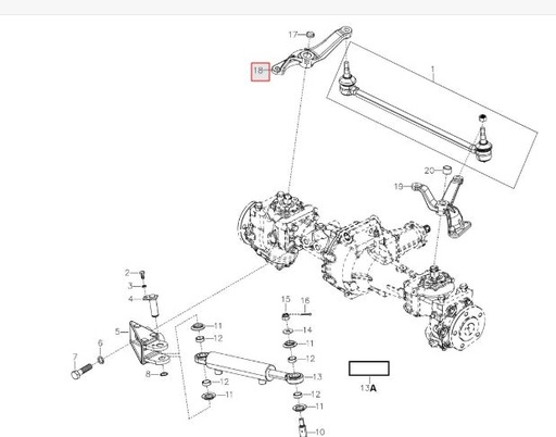 [300229673B (300229673A, 10051293AF)] ASSY STEERING ARM (SINGLE)
