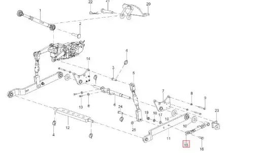 [300262309B] ADJUSTABLE ANCHOR CHAIN ASSY 